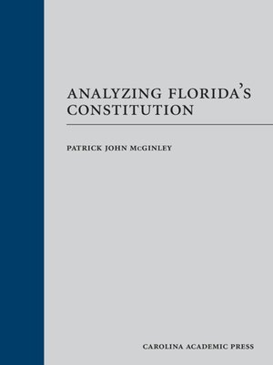 cover image of Analyzing Florida's Constitution